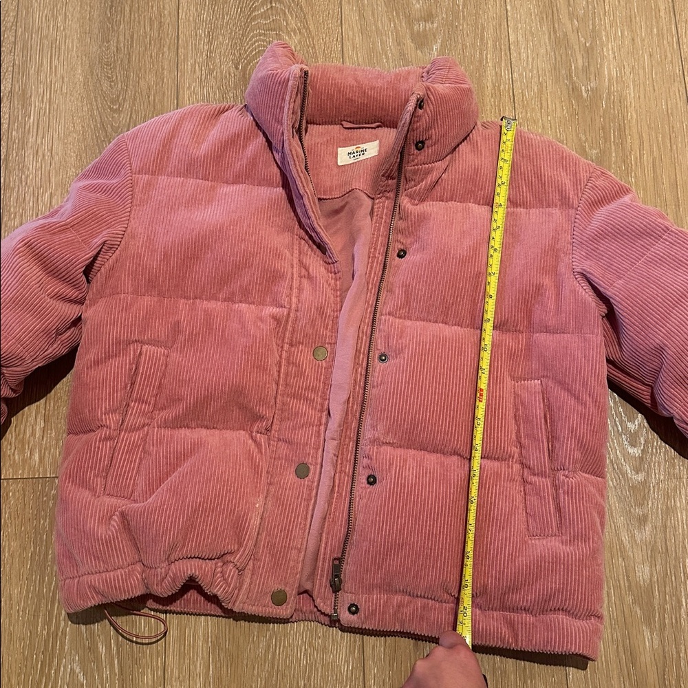Marine Layer Pink Corduroy Puffer - Picture 10 of 11